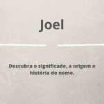 significado do nome Joel