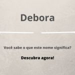 significado do nome Débora