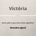 significado do nome Victória