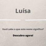 significado do nome Luísa