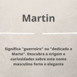 significado do nome Martin
