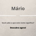 significado do nome Mário