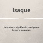 significado do nome Isaque