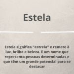 significado do nome Estela