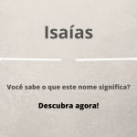 significado do nome Isaías
