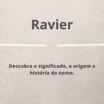 significado do nome Ravier