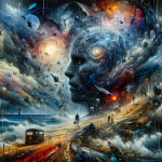 A complex and emotionally charged depiction of dreaming about committing a violent act, such as killing someone, focusing on the symbolic and psycholo