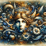 A depiction of the name Abigail, representing its biblical origins and profound meaning. The image should embody the Hebrew meaning of ‘Avigayil’, whi