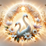 A graceful and luminous visual representation of the compound name Ana Lúcia, capturing its meanings of ‘Graça e Luz’ (Grace and Light). The image sho