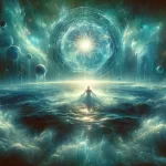 A mystical and captivating representation of the depth and symbolism of dreaming about taking a bath, showcasing the journey of self-discovery and pur