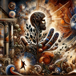 A profound and meaningful visual representation of the name Josefa, embodying its meanings of ‘Legado e Força’ (Legacy and Strength). The image should