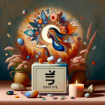 A representation of the name ‘Agata’, inspired by the virtues and natural beauty of the agate stone. The scene should reflect the concepts of goodness
