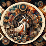 A sophisticated and historical visual representation of the name Isadora, embodying its meanings of ‘Elegância e História’ (Elegance and History). The