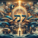 A spiritual and meaningful illustration representing the name Levi, emphasizing its biblical origins and historical significance. The image should fea