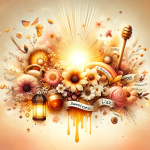 A sweet and radiant visual representation of the name Melina, embodying its meanings of ‘Doçura e Luz’ (Sweetness and Light). The image should creativ