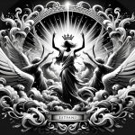 A symbolic and artistic representation of the meaning of the name Estéfani, emphasizing its uniqueness and elegance. The image should depict a gracefu