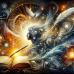 A symbolic and artistic representation of the meaning of the name Vanessa, emphasizing its beauty and mystery. The image should depict an enchanting a