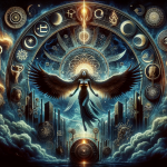A symbolic representation of the name Lilith, reflecting its ancient origins and the meanings of mystery and beauty. The image captures a mystical and