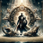 A symbolic representation of the name Riquelme, reflecting its possible Germanic origins and the meanings of strength and nobility. The image captures