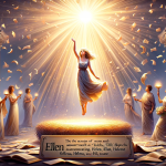 A visual representation focusing on the meanings associated with the name Ellen, without using the name itself. Illustrate the concept of a ‘torch’ or
