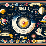 A visual representation of the name Bella, capturing its beauty and charm. The image should reflect the literal meaning of ‘beautiful’ or ‘pretty’ fro