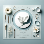 Create a minimalist image that captures the essence of the name concept ‘Branca’, symbolizing purity, elegance, and serene beauty. The image should co