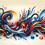 Create an artistic image representing the meaning of the name Bia. The artwork should visually convey the themes of vitality and life, as the name Bia