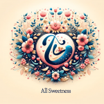 Create an artistic image representing the meaning of the name Pâmela. The artwork should visually convey the themes of sweetness and all-encompassing