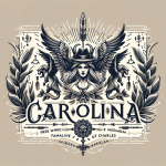 Create an image in a style different from the previous ones that represents the meaning of the name concept ‘Carolina’, signifying ‘free woman’ or ‘th