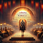 The image represents the meaning and origins of the name Roberto. It should reflect the name’s Germanic roots, originating from Hrodebert, which is