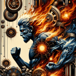 The name Brenner, originating from the German word for one who burns , symbolizes strength, energy, and a notable presence. This artistic representat