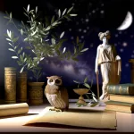 This image embodies the timeless elegance and profound meaning of the name Sofia, inspired by the Greek word for ‘wisdom’. The scene is a serene and s
