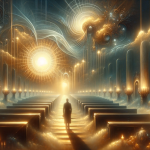 A profound and symbolic representation of dreaming about the funeral of an unknown person, capturing the themes of change, endings, and self-discovery