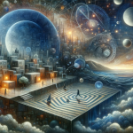 A reflective and symbolic representation of dreaming repeatedly about the same place, capturing the themes of unresolved issues and significant life a