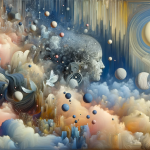 A symbolic and abstract representation of the concept of dreaming about nails falling off, avoiding any graphic or disturbing imagery. The image shoul