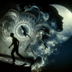 A symbolic and introspective image representing the theme of dreaming about the death of a husband. The image should capture the essence of deep emoti
