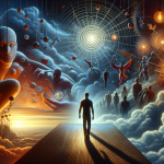 A symbolic and thought-provoking depiction of a dream about being the target of macumba, representing vulnerability, fear, and the influence of extern