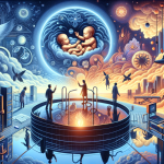The image is a visual representation of the text ‘Understanding Dreams The Meaning of Dreaming about Twin Babies’. It depicts a symbolic and thought-